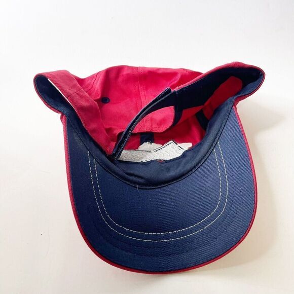 Vintage Y2K Budweiser Hat Red Canvas Embroidered Logo Adjustable Ball Cap - Picture 2 of 16